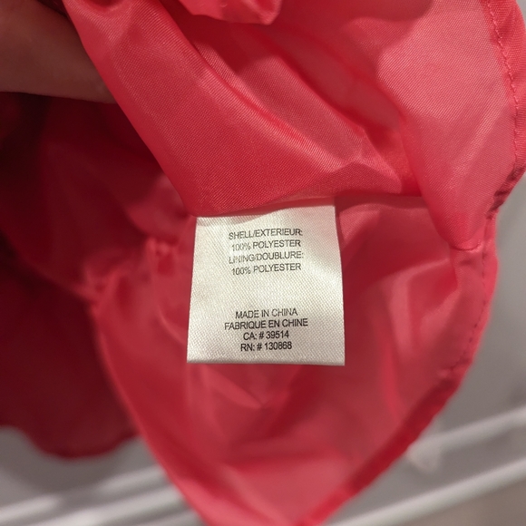 NWT 4Ever Free Girls Size 5 Pink Floral Dress with Satin Tie - Picture 6 of 6